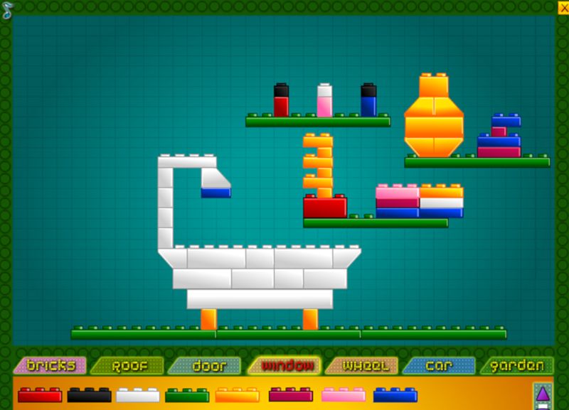 Построй Lego-комнату! Интерактивная игра для детей